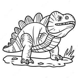 Dimetrodon Fargeleggingsark