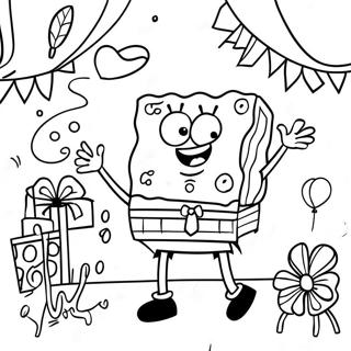 Spongebob Glad Fodselsdag Fargeleggingsark 69113-56968