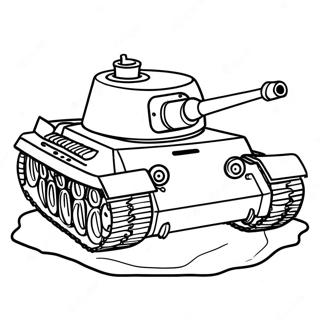 Tiger Tank Fargeleggingsark