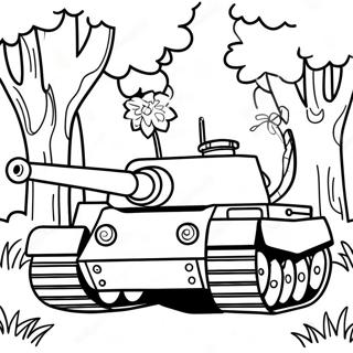 Tiger Tank Fargeleggingsark