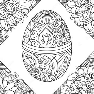 Intrikat Pysanky Egg Fargeleggingsark 69374-57173