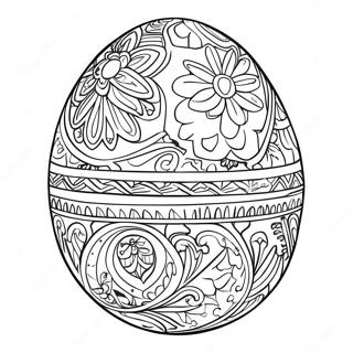 Intrikat Pysanky Egg Fargeleggingsark 69374-57174