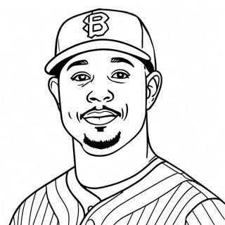 Mookie Betts Fargeleggingsark