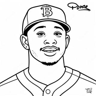 Mookie Betts Fargeleggingsark 69703-57423