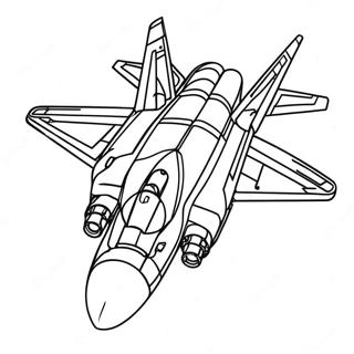 F14 Tomcat I Flukt Fargeleggingsark 69864-57774