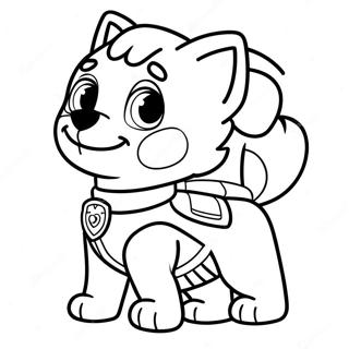 Skye Paw Patrol Fargeleggingsark