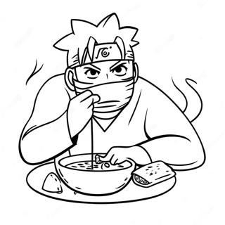 Naruto Spiser Ramen Fargeleggingsark 70123-57978