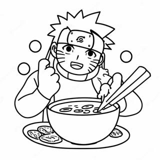 Naruto Nyter Deilig Ramen Fargeleggingsark 70124-57990