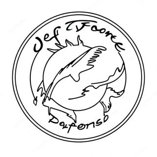 Deftones Band Logo Fargeleggingsark 70593-58355