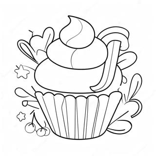 Deilig Cupcake Baking Fargeleggingsark 7065-5752