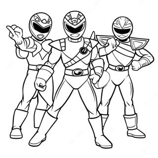 Mighty Morphin Power Ranger Team Fargeleggingsark 71164-58819