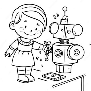 Kreativ Rosie Revere Bygger En Robot Fargeleggingsark 71634-59197