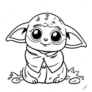 Baby Yoda Paskehare Fargeleggingsark 71723-59264