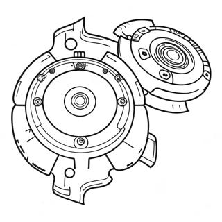 Beyblade Achilles Fargeleggingsark 72033-59522