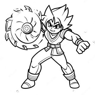 Beyblade Achilles Fargeleggingsark