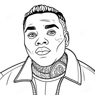 Kevin Gates Fargeleggingsark 72254-59674