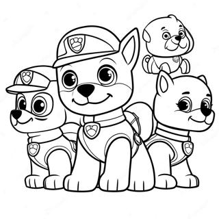 Paw Patrol Moto Pups Fargeleggingsark 72884-60176