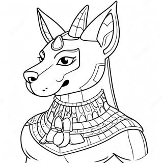 Anubis Fargeleggingsark