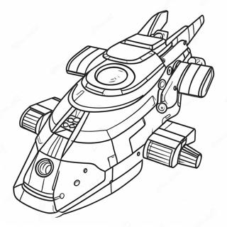 Fargerik Lego Romskip Fargeleggingsark 74216-61240