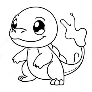 Charmander Som Utvikler Seg Til Charmeleon Fargeleggingsark 74296-61305