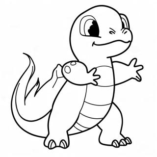 Charmander Som Utvikler Seg Til Charmeleon Fargeleggingsark 74296-61308