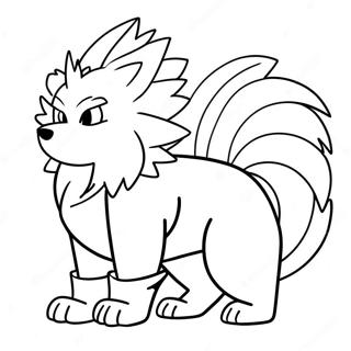 Arcanine Fargeleggingsark 74415-61402