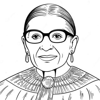 Ruth Bader Ginsburg Fargeleggingsark 74555-61498