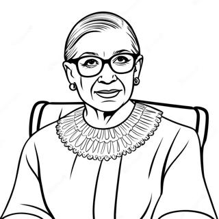 Ruth Bader Ginsburg Fargeleggingsark 74555-61500