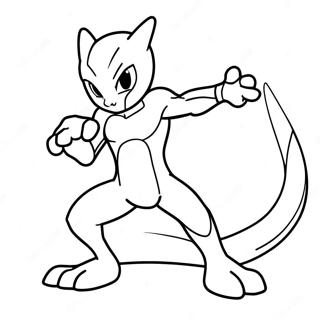 Mewtwo I Kampstilling Fargeleggingsark 772-618