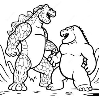 Godzilla Vs Kong Fargeleggingsark 7854-6380