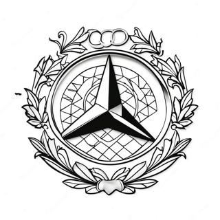 Mercedes Logo Fargeleggingsark 8094-6570