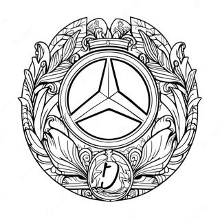 Mercedes Logo Fargeleggingsark 8094-6571