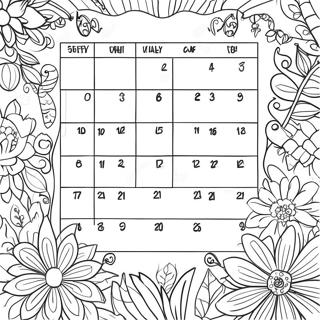 Kalender Fargeleggingsark 8235-6674