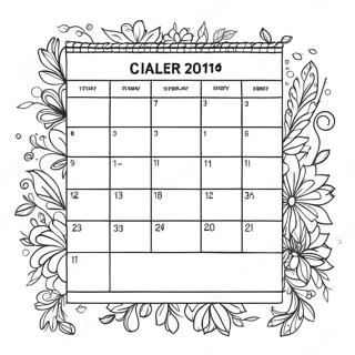 Kalender Fargeleggingsark 8235-6676