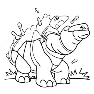 Blastoise Skyter Vannkanoner Fargeleggingsark 8426-6907