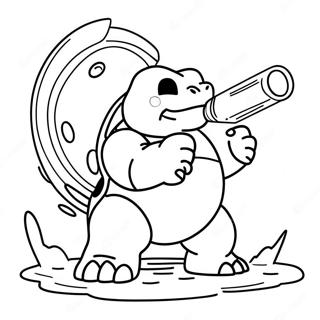 Blastoise Skyter Vannkanoner Fargeleggingsark 8426-6908