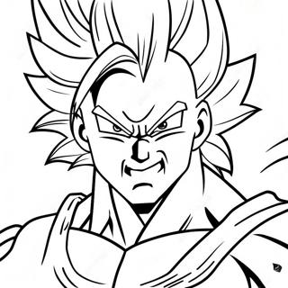 Super Saiyan Gogeta I Kamp Fargeleggingsark 8767-7170