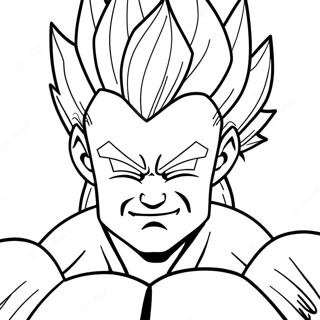 Super Saiyan Gogeta I Kamp Fargeleggingsark 8767-7172