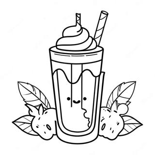 Milkshake Fargeleggingsark