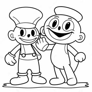 Cuphead Og Mugman Eventyr Fargeleggingsark 892-713