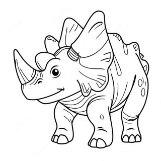 Triceratops Fargeleggingsark