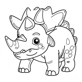 Triceratops Fargeleggingsark 8956-7320