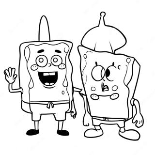 Spongebob Og Patrick Fargeleggingsark 911-726