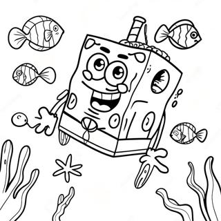 Spongebob Squarepants Underwater Adventure Fargeleggingsark 912-731