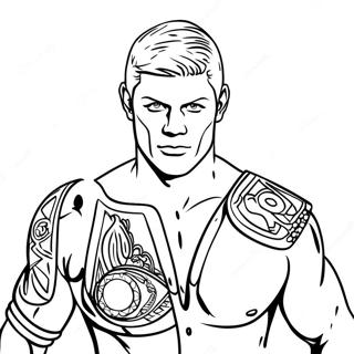 Cody Rhodes Wwe Fargeleggingsark 9176-7496