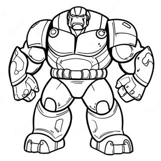 Hulk Buster Fargeleggingsark 9866-8114