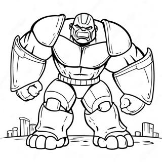 Hulk Buster I Aksjon Fargeleggingsark 9867-8117