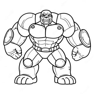 Hulk Buster I Aksjon Fargeleggingsark 9867-8120